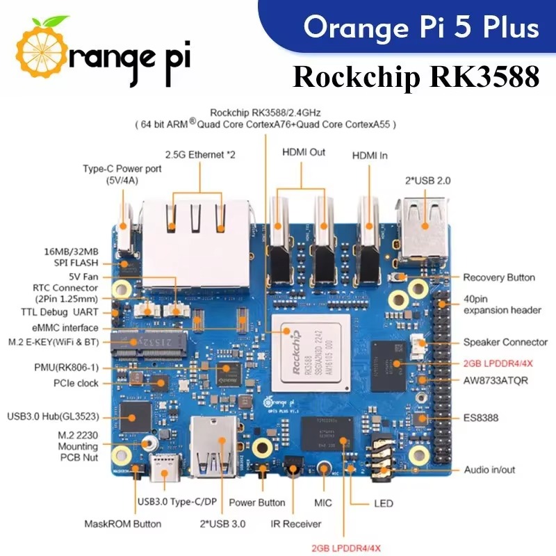 2026 Pi 5 Plus 4 8 16 32gb Ram - Orange Pi 5 Plus 32Gb incelemesi ve fiyatı