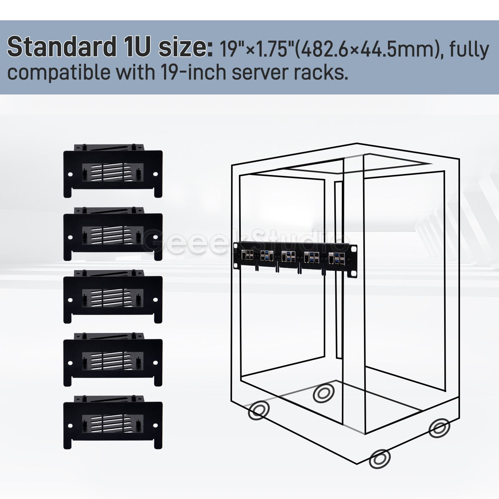 Raspberry Pi 5/4B/3B+ için 1U  - Deskpi Super6C incelemesi ve fiyatı